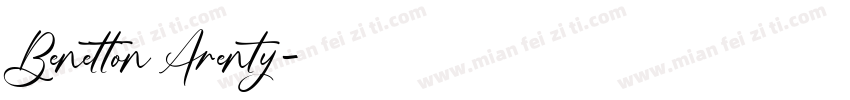 Benetton Arenty字体转换